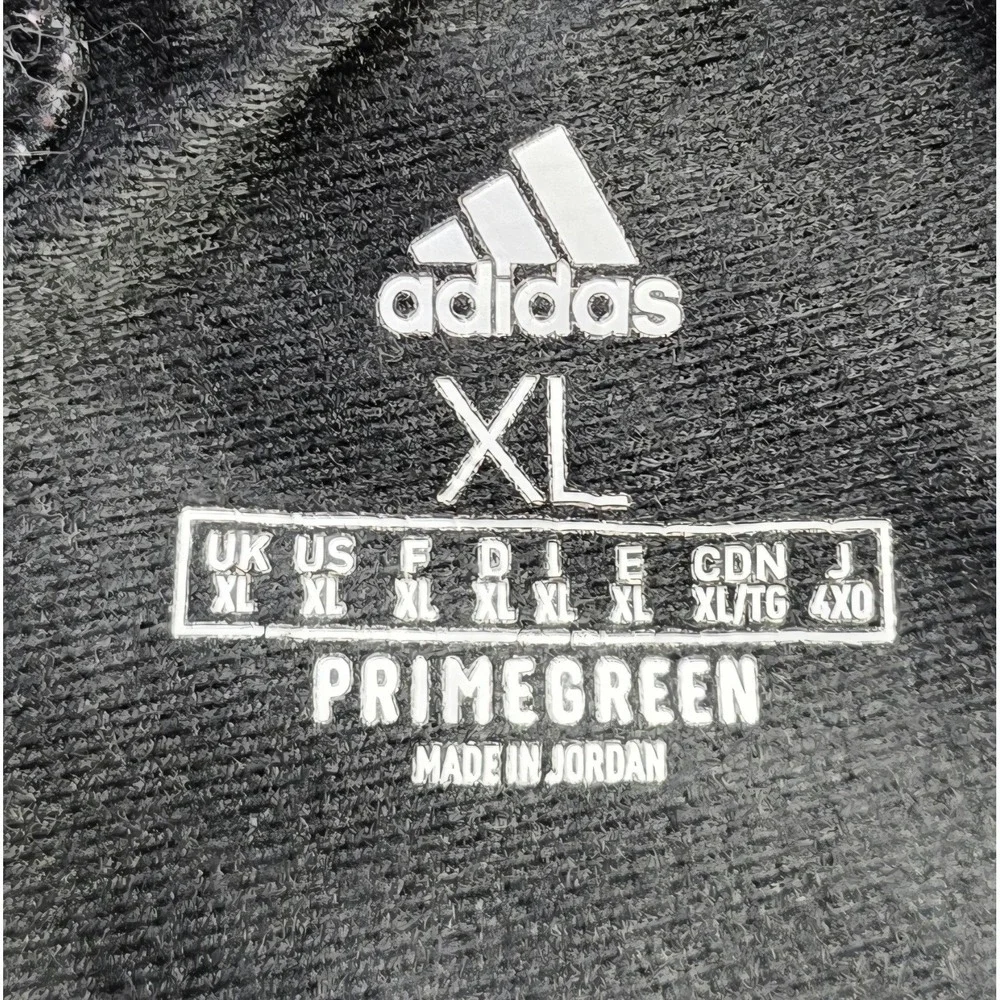 Adidas Primegreen Mens XL Black Track Pants Ankle Zip‎ Soccer Joggers FL4870